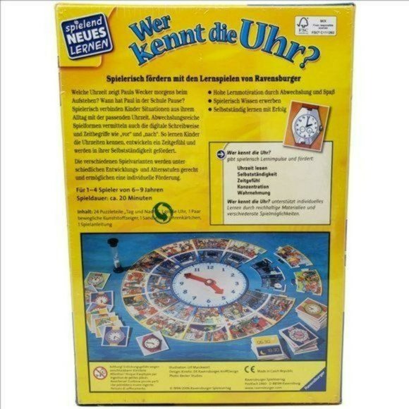 RAVENSBURGER Wer kennt die Uhr? GERMANY spielend NEUES LER - Picture 2 of 9